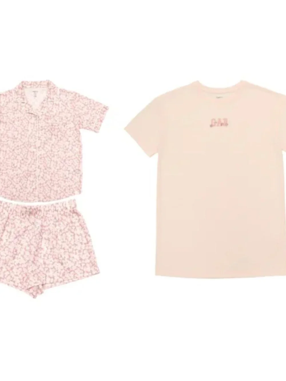 GAP Kids 3 Piece Pajama Set Cotton Sleepwear Girls Size 12 Pink